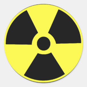 Radioactive Black and yellow Stickers