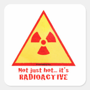 Radioactive Brand Square Sticker