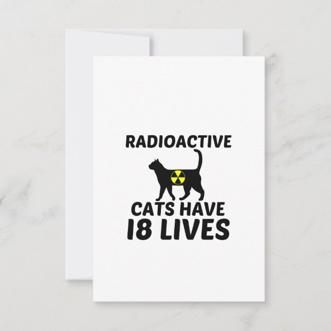 RADIOACTIVE CATS THANK YOU CARD (Front)