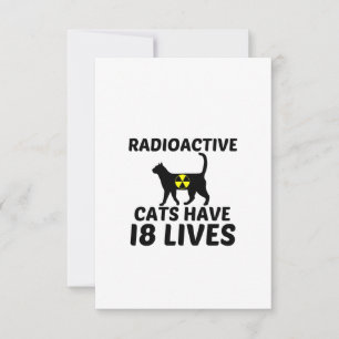 RADIOACTIVE CATS THANK YOU CARD