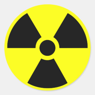 Radioactive Classic Round Sticker