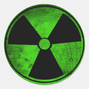 Radioactive Classic Round Sticker