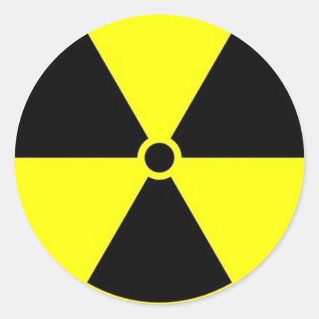 Radioactive Classic Round Sticker (Front)