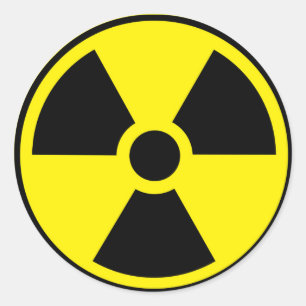 Radioactive Classic Round Sticker