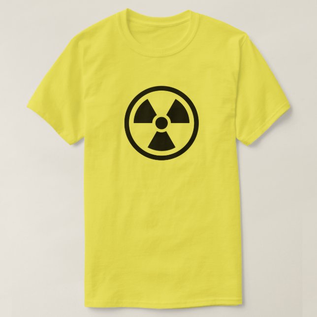 RADIOACTIVE  cool science geek nerd tee (Design Front)