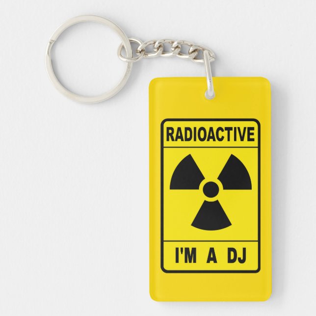 Radioactive DJ Key Ring (Front)