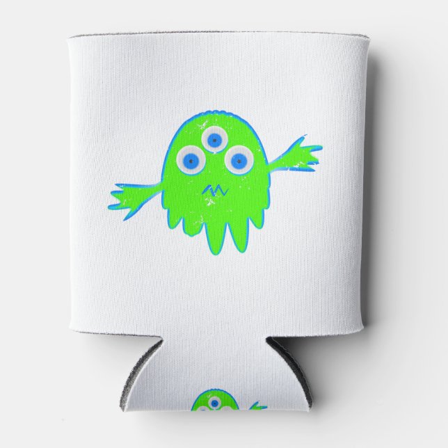 Radioactive Little Monster Can Cooler (Front)