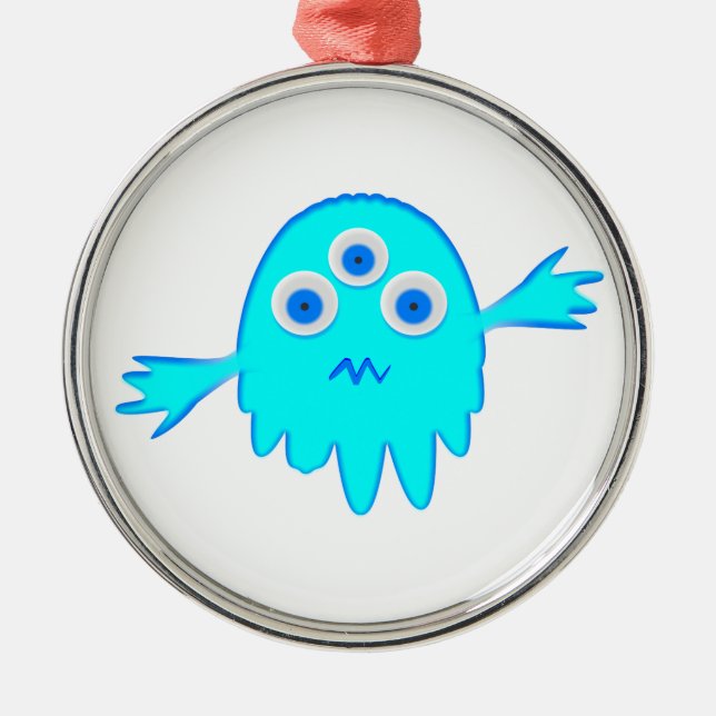 Radioactive Little Monster Metal Tree Decoration (Front)