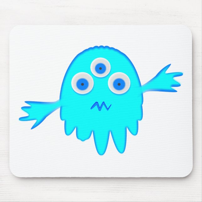 Radioactive Little Monster Mouse Mat (Front)