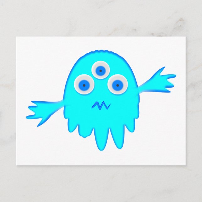 Radioactive Little Monster Postcard (Front)