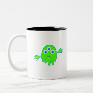 Radioactive Little Monster Two-Tone Coffee Mug