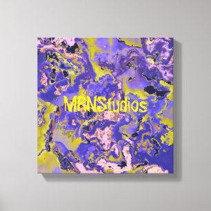 Radioactive Marble Canvas Print