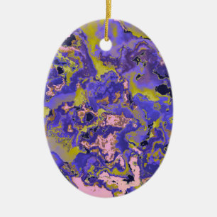 Radioactive Marble Ceramic Tree Decoration
