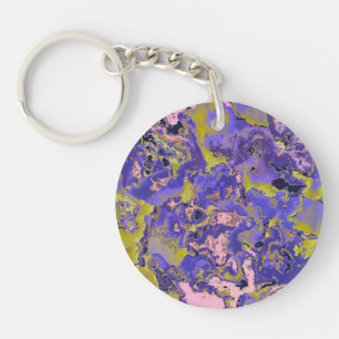 Radioactive Marble Key Ring