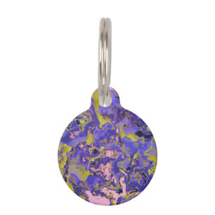 Radioactive Marble Pet Tag