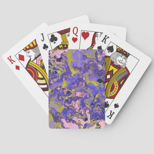 Radioactive Marble Playing Cards (Back)