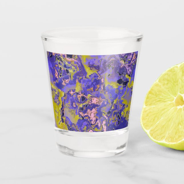 Radioactive Marble Shot Glass (Front)