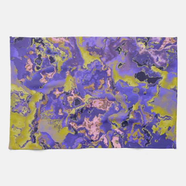 Radioactive Marble Tea Towel (Horizontal)