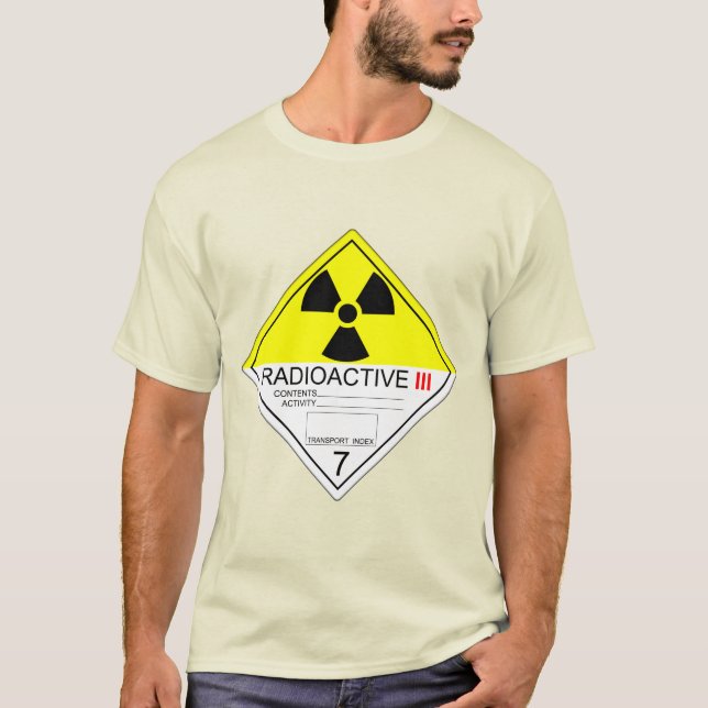 Radioactive Materials Transport Sign Category 3 T-Shirt (Front)