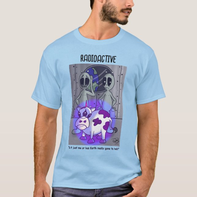 Radioactive Men's Blue T-Shirt (Front)
