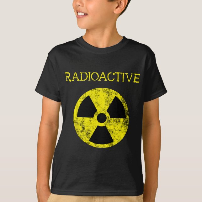 Radioactive Nuclear Radiation Fallout Symbol Hazar T-Shirt (Front)