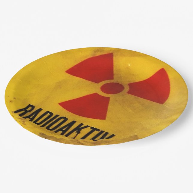 radioactive paper plate (Angled)