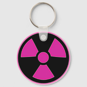Radioactive Pink Keychain