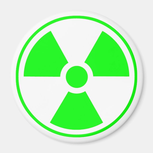 Radioactive Radiation Symbol Magnet (Front)