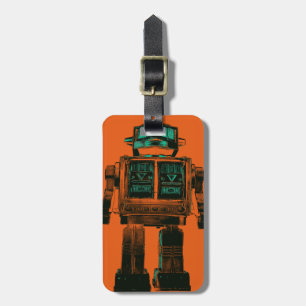 Radioactive Robot Rebellion Luggage Tag