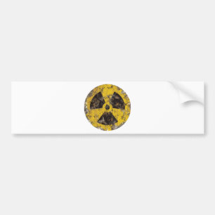 Radioactive Rusted Bumper Sticker