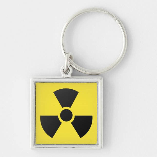 Radioactive Sign Key Ring (Front)