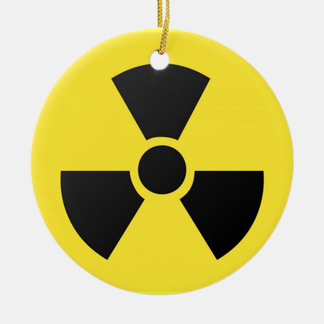 Radioactive Sign Ornament (Front)