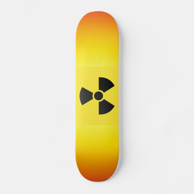 Radioactive Sign Skateboard (Front)