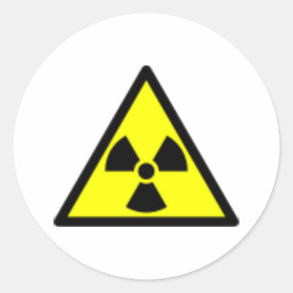 Radioactive sticker