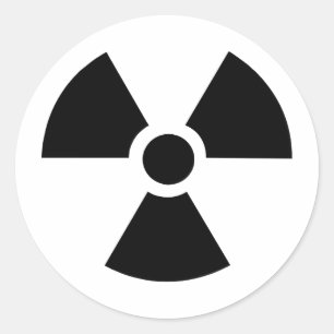 Radioactive Symbol! Classic Round Sticker
