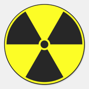 Radioactive Symbol Classic Round Sticker