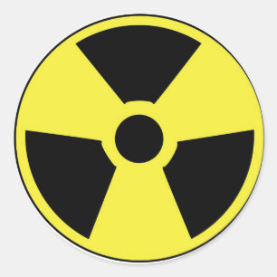 Radioactive Symbol Classic Round Sticker