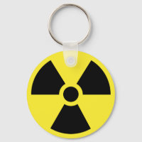 Radioactive Symbol Keychain