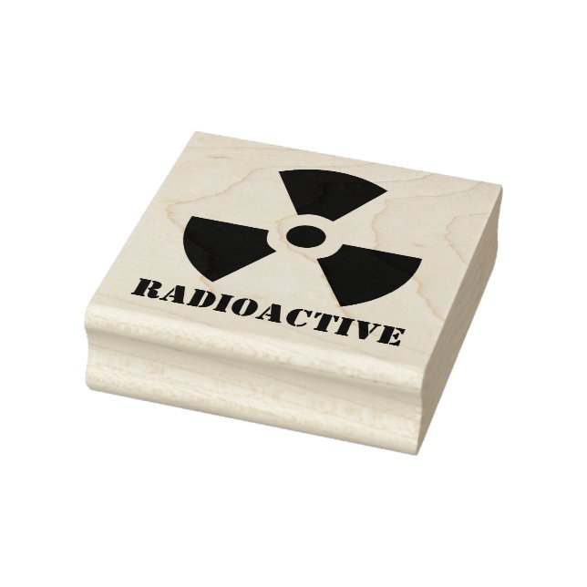 Radioactive Symbol Rubber Stamp (Stamp)