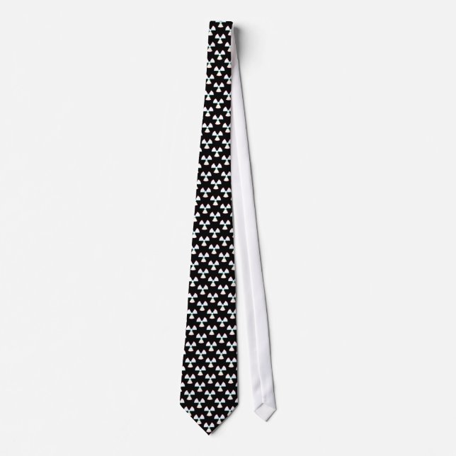 Radioactive Warning Sign | Cool Grunge Tie (Front)