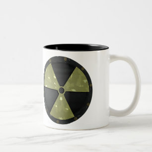Radioactive Warning Symbol Two-Tone Coffee Mug