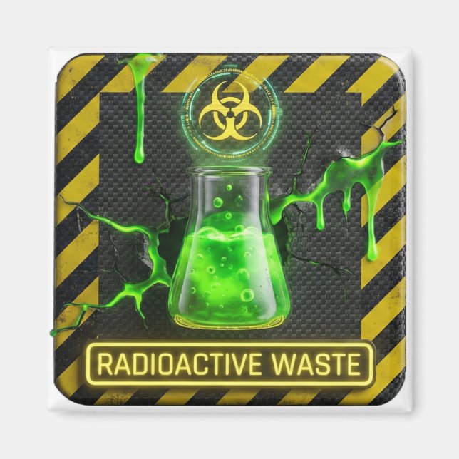 Radioactive Waste Absinthe Magnet (Front)