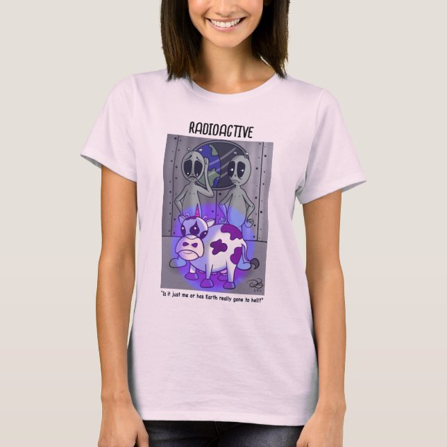 Radioactive Women's Pale Pink T-Shirt (Front)