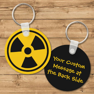 Radioactivity Warning Keychain