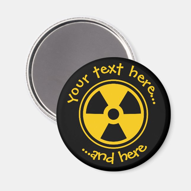 Radioactivity Warning Magnet (Front/Back)