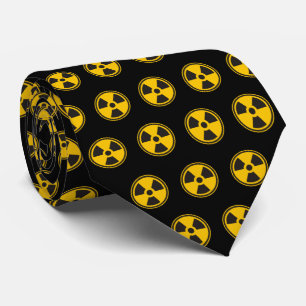 Radioactivity Warning Pattern Tie