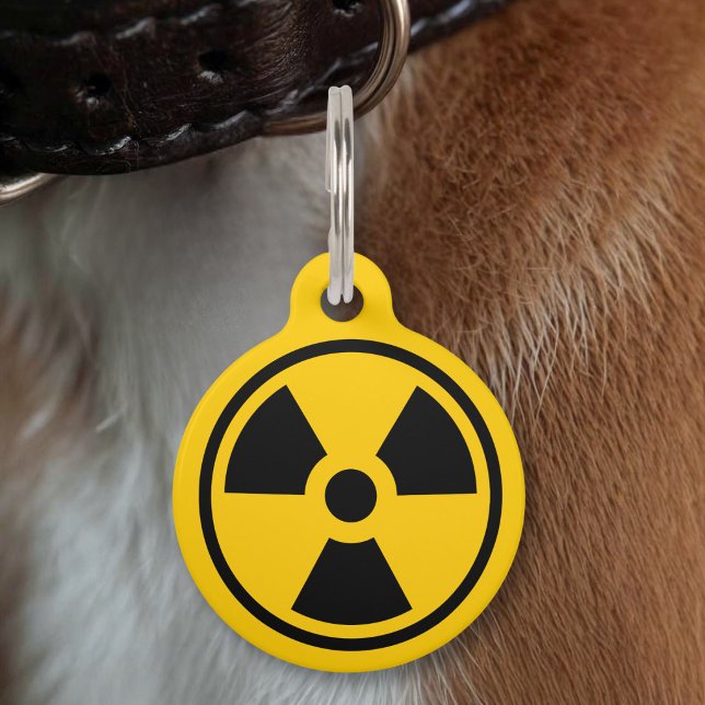 Radioactivity Warning Pet Tag (Creator Uploaded)