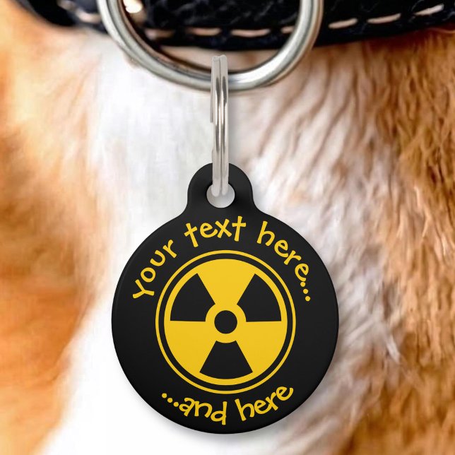 Radioactivity Warning Pet Tag (Creator Uploaded)