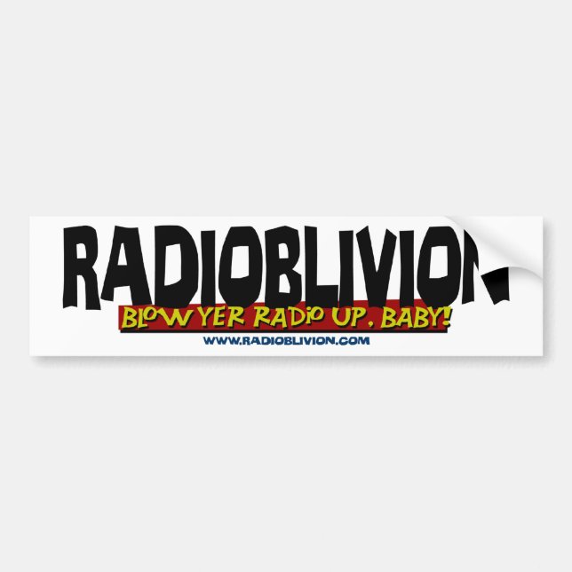 RadiOblivion - Blow Up Bumper Sticker (Front)
