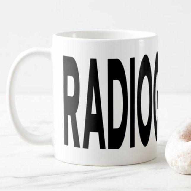 RADIOGRAPHER Black Typography Coffee Mug (Creator Uploaded)
